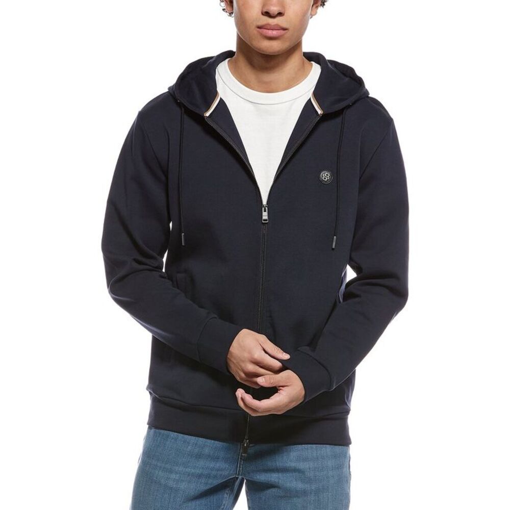 Hugo Boss Mens  Spence Zip Hoodie, Blue